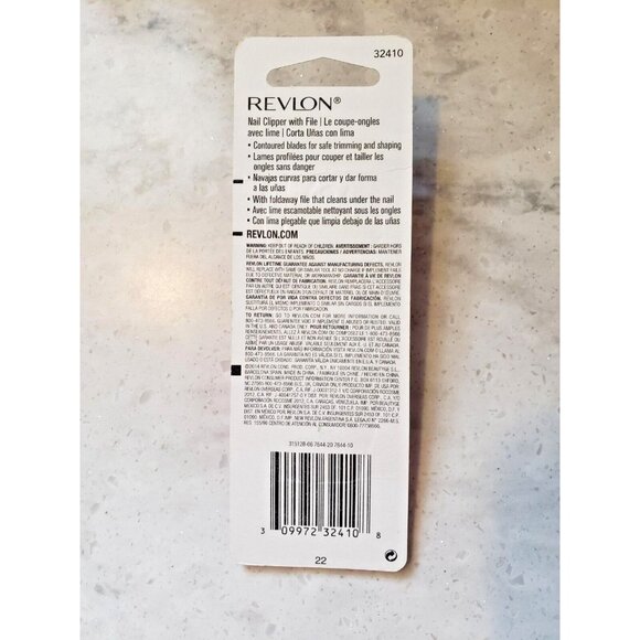 Revlon Compact Foldaway Nail Clipper #32410 New Fast Shipping Sealed - Picture 2 of 2